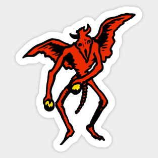 Red Devil Dancing, Sticker